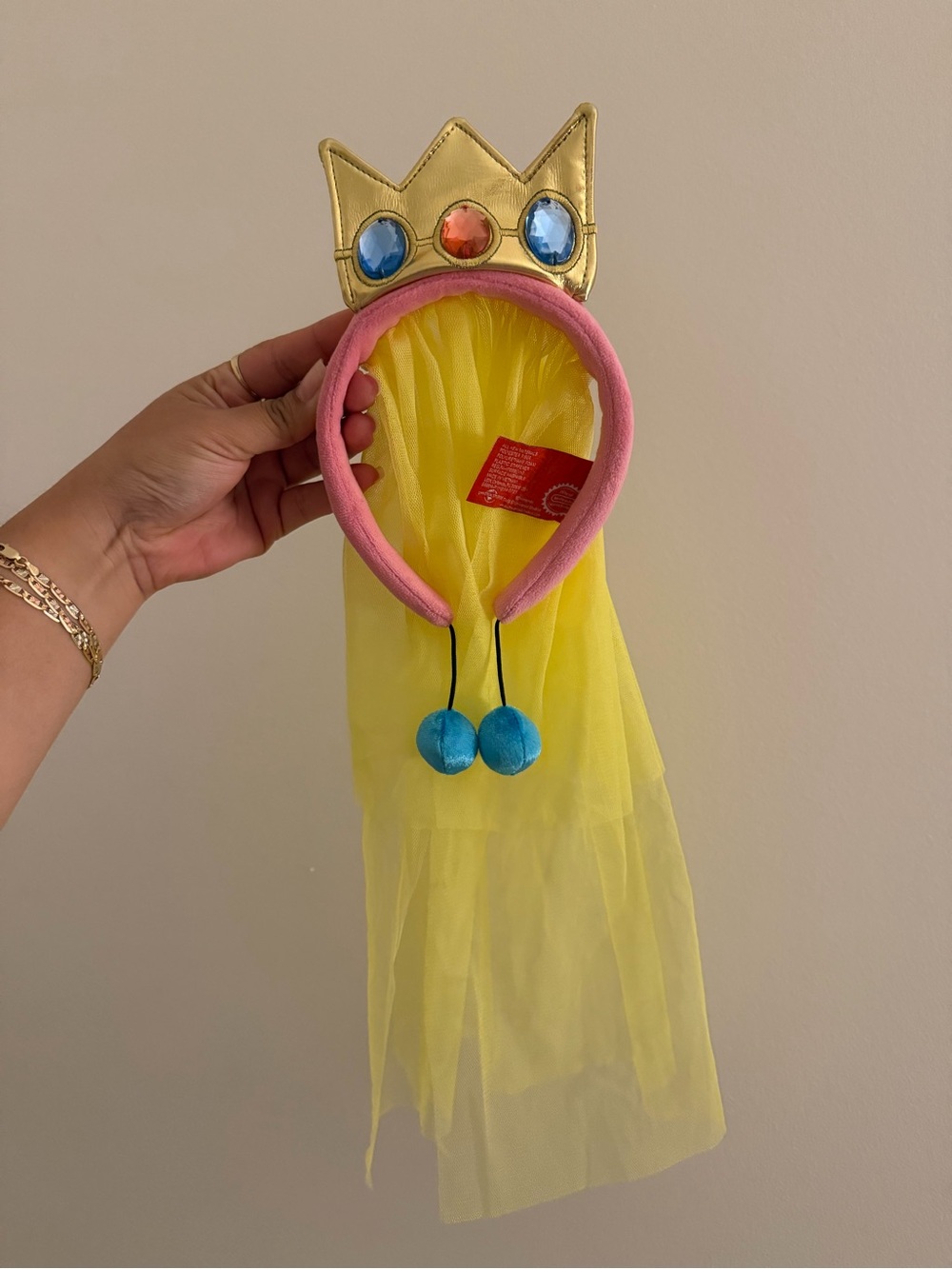 Princess Peach Crown Headband